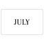 Month Printed Sticker Labels (JULY) Black on White 100mm x 165mm  500/roll