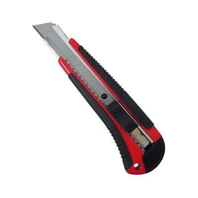 Snap Cutter Knife 18mm H/Duty Red/Black