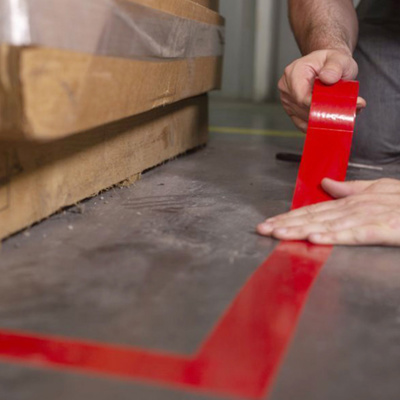 Line Marking Floor Tape Heavy Duty PVC 48mm x 33m Red