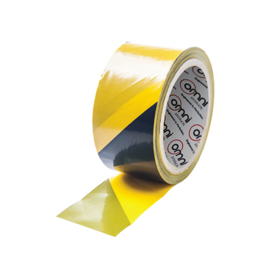 Line Marking Floor Tape Heavy Duty PVC 48mm x 33m Yellow and Black Striped