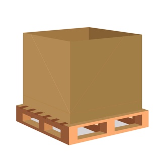 Cardboard Pallet Box Twin Layer 1C 1140mm x 1140mm x 870mm