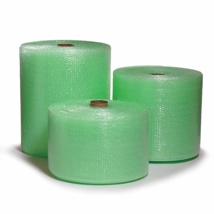 Biodegradable Bubble Wrap 20mm Single Layer Green 1.5m x 100m (Slit 750mm x 2)