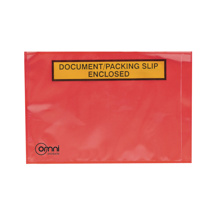 Documents Enclosed Omni Red Background 165mm x 115mm 1000/ctn