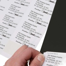 A4 Sheet Printer Labels White 65 label/sheet 38.1mm x  21.2mm 100 Sheets/Ctn