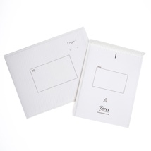 Bubble Padded Mailing Bags Omni White 305mmW (Opening) x 400mmL + 50mm Flap 100/ctn