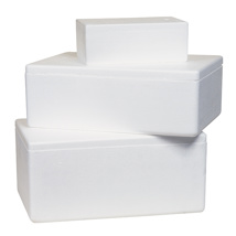 Polystyrene Boxes with Lids No. 03 530mm x 340mm x 220mm