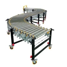 Expandable Skate Wheel Conveyor 460mm W x 1.2-4.8m L