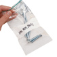 Resealable Zip Lock Magic Seal Bags Clear with White Panel 100mm x 125mm x 40um 2000/ctn